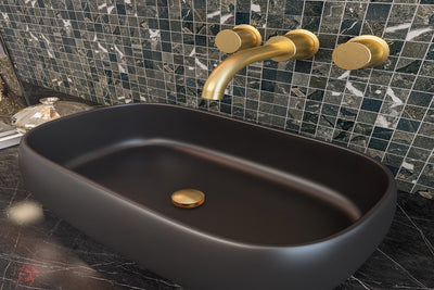 LINSOL EZYFLOW UNIVERSAL POP-UP PLUG & WASTE BRUSHED BRASS 32/40MM