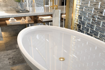 LINSOL EZYFLOW POP-UP PLUG & WASTE BRUSHED BRASS 40MM