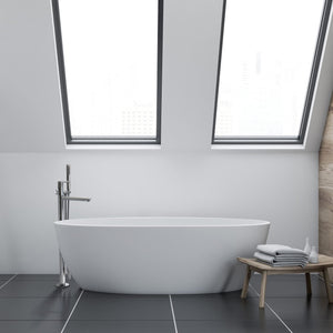 LINSOL JUDE FREESTANDING BATH FILLER CHROME