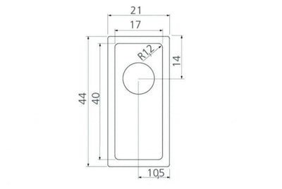 LINSOL QUADRUM 10L STAINLESS STEEL 44MM