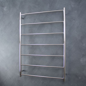 RADIANT HEATING 7-BARS ROUND NON-HEATED TOWEL RAIL CHROME 800MM