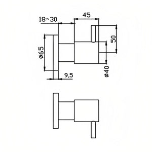 HELLYCAR LUXURY WALL TOP ASSEMBLIES ROSE GOLD