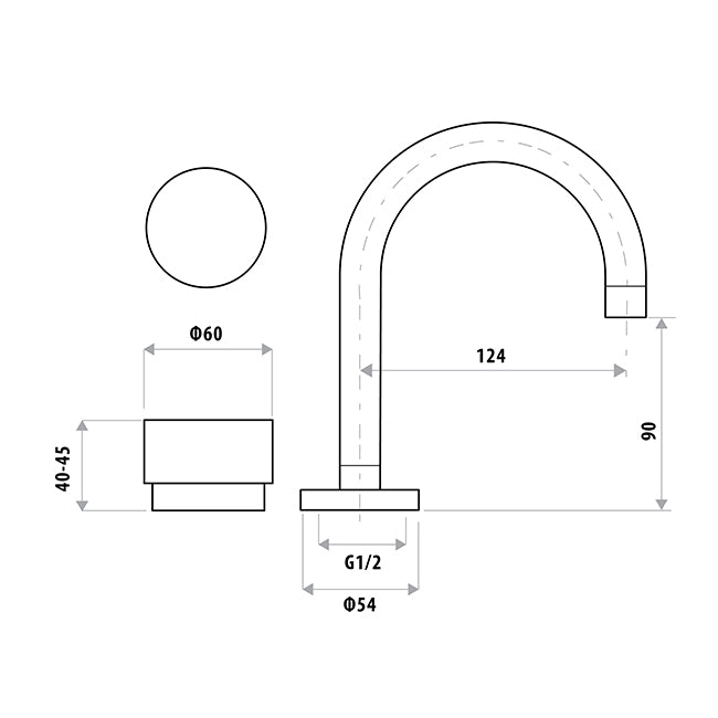 LINKWARE LOUI BASIN SET CHROME