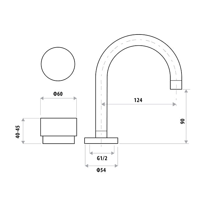 LINKWARE LOUI BASIN SET BRUSHED NICKEL