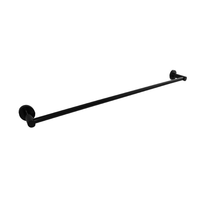 LINKWARE LOUI SINGLE NON-HEATED TOWEL RAIL 790MM GLOSS BLACK