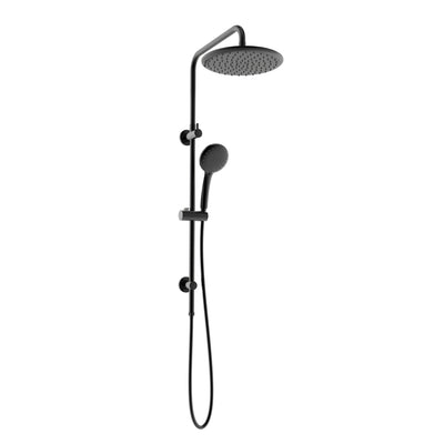 LINKWARE LOUI TWIN SHOWER WITH RAIL GUN METAL