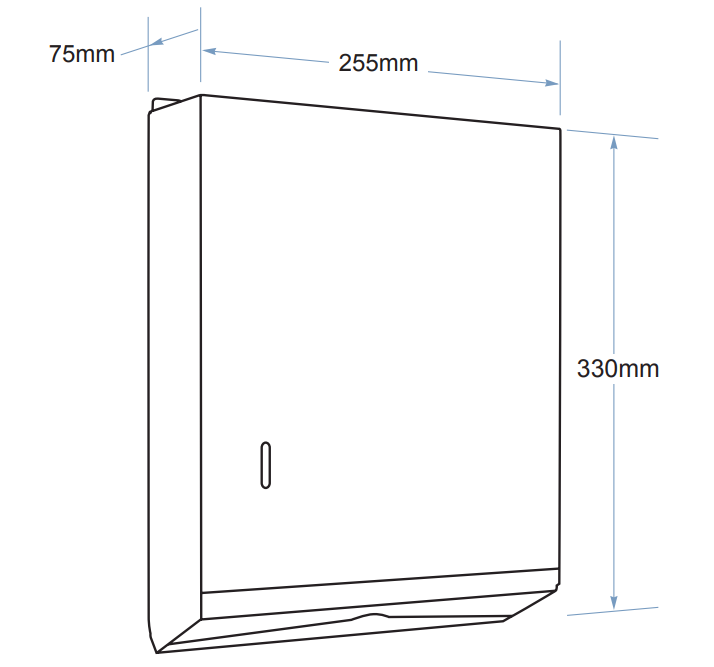 POSEIDON PAPER TOWEL HOLDER 255MM