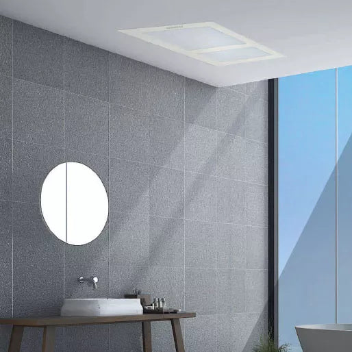 MARTEC ASPIRE 800W BATHROOM HEATER AND EXHAUST FAN WITH TRICOLOUR LED LIGHT WHITE