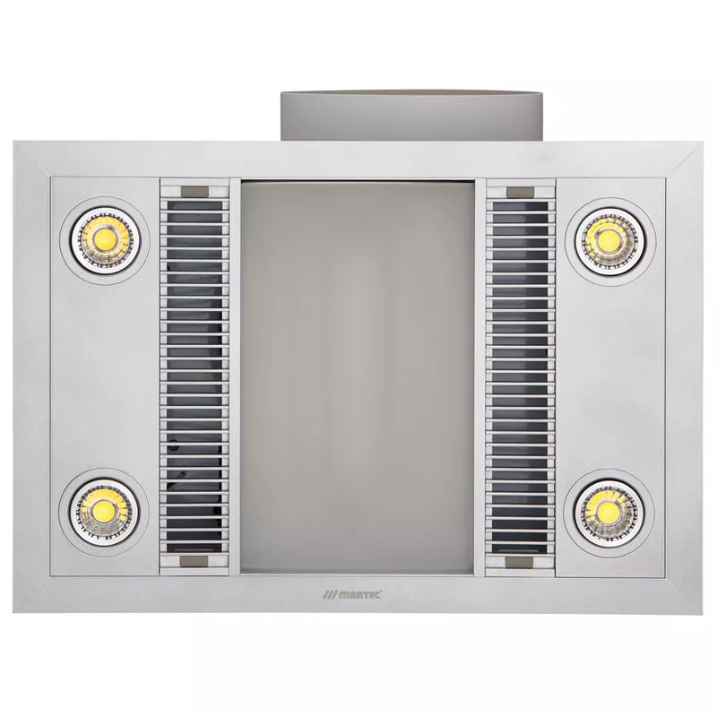 MARTEC LINEAR 3-IN-1 BATHROOM HEATER WITH LED LIGHT, EXHAUST FAN AND HEAT LAMP WHITE