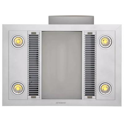 MARTEC LINEAR 3-IN-1 BATHROOM HEATER WITH LED LIGHT, EXHAUST FAN AND HEAT LAMP SILVER