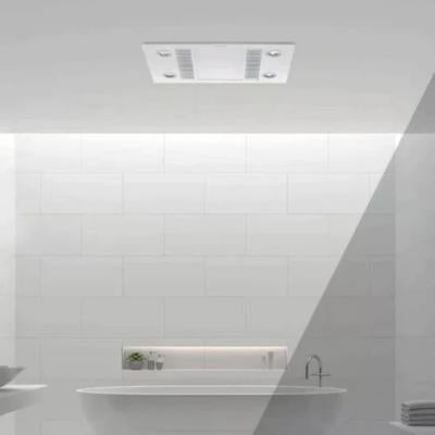 MARTEC LINEAR 3-IN-1 BATHROOM HEATER WITH LED LIGHT, EXHAUST FAN AND HEAT LAMP SILVER