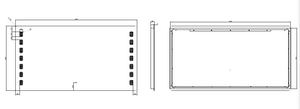 RIVA S1 FRAMELESS FRONTLIT RECTANGLE LED MIRROR 3 COLOUR LIGHTS 1500X900MM