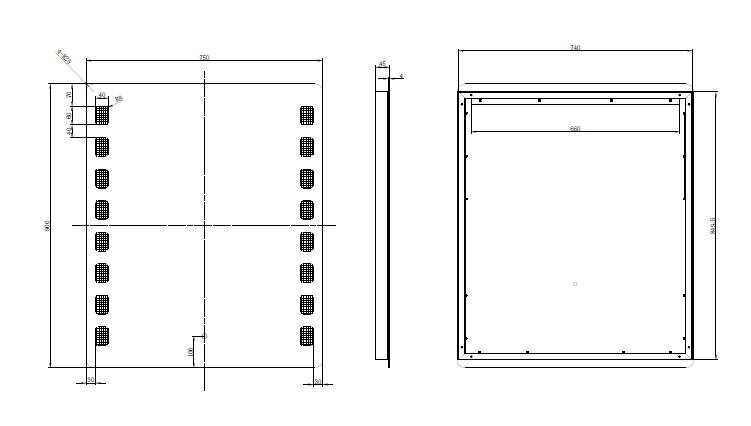 RIVA S1 FRAMELESS FRONTLIT RECTANGLE LED MIRROR 3 COLOUR LIGHTS 750MM