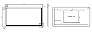 RIVA S2 FRAMELESS FRONTLIT RECTANGLE LED MIRROR 3 COLOUR LIGHTS 1500X800MM