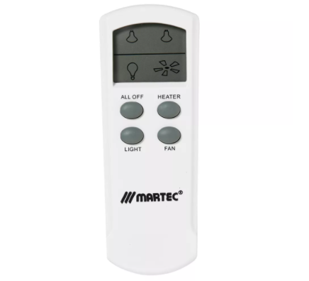 MARTEC PROFILE PLUS 2 HEAT 3 IN 1 BATHROOM HEATER EXHAUST FAN WITH LED LIGHTS WHITE