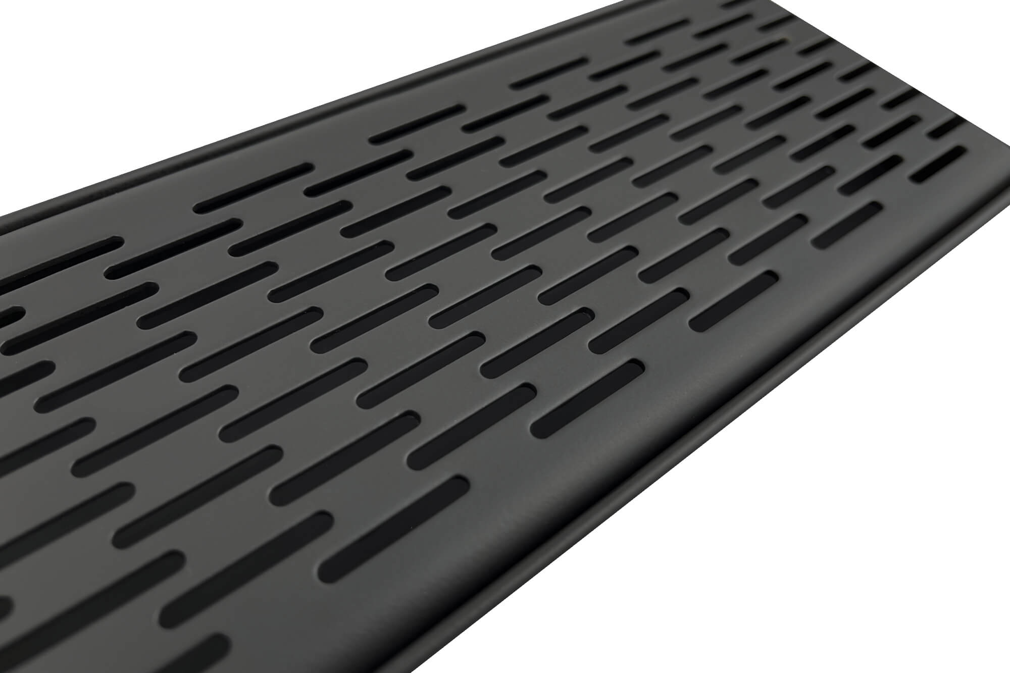 GRATES2GO MATTE BLACK BRICK PATTERN DRAIN 1000MM LENGTH (CUSTOM AVAILABLE)