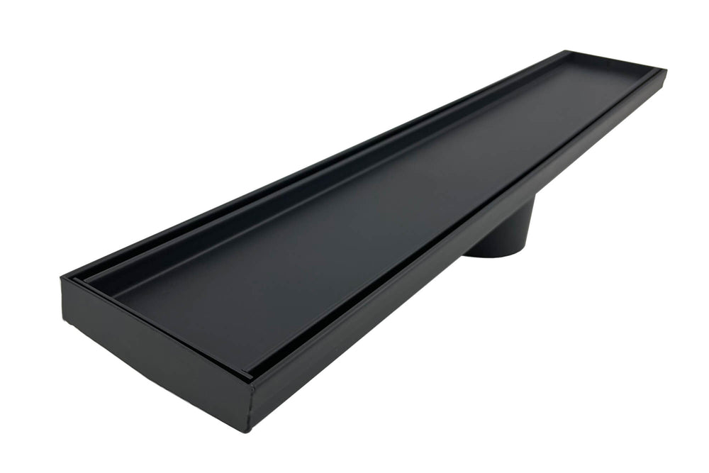 GRATES2GO TILE INSERT DRAIN MATTE BLACK 1000MM (CUSTOM AVAILABLE)