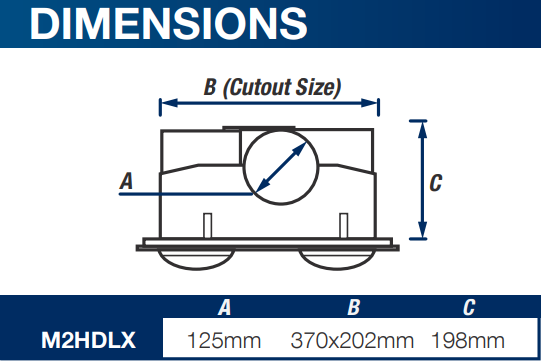 VENTAIR MYKA 2 SLIMLINE 3 IN 1 WITH 2 HEAT LAMPS LED DOWNLIGHT