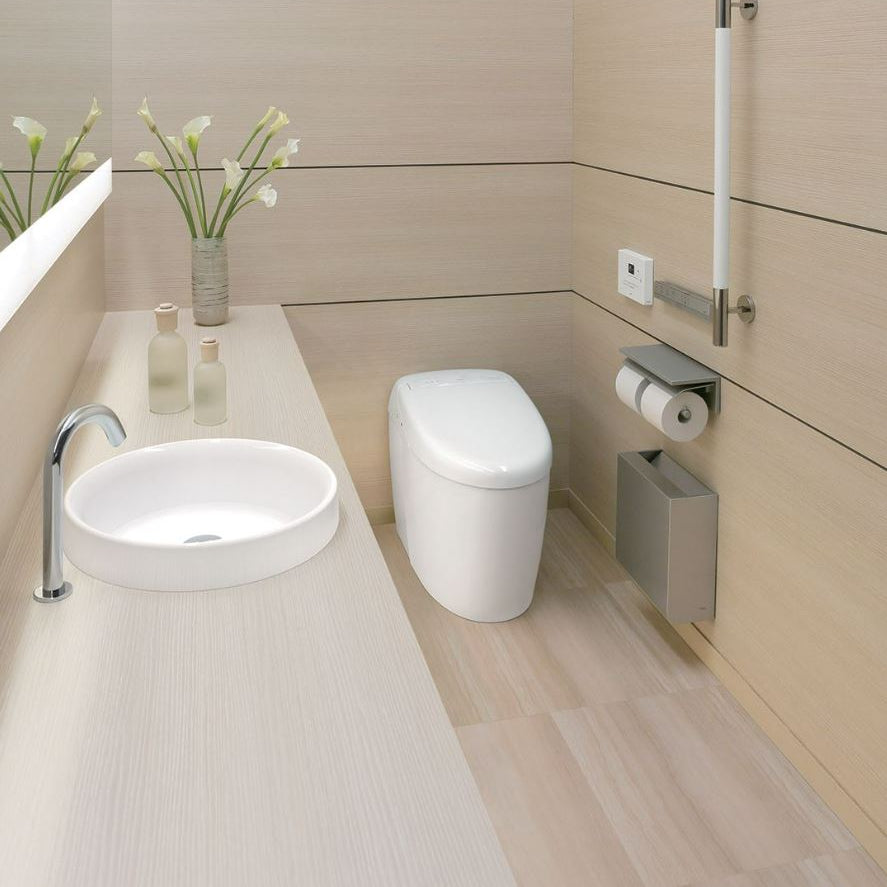 TOTO NEOREST RH INTEGRATED TOILET AND WASHLET W/ REMOTE CONTROL PACKAGE ELONGATED GLOSS WHITE