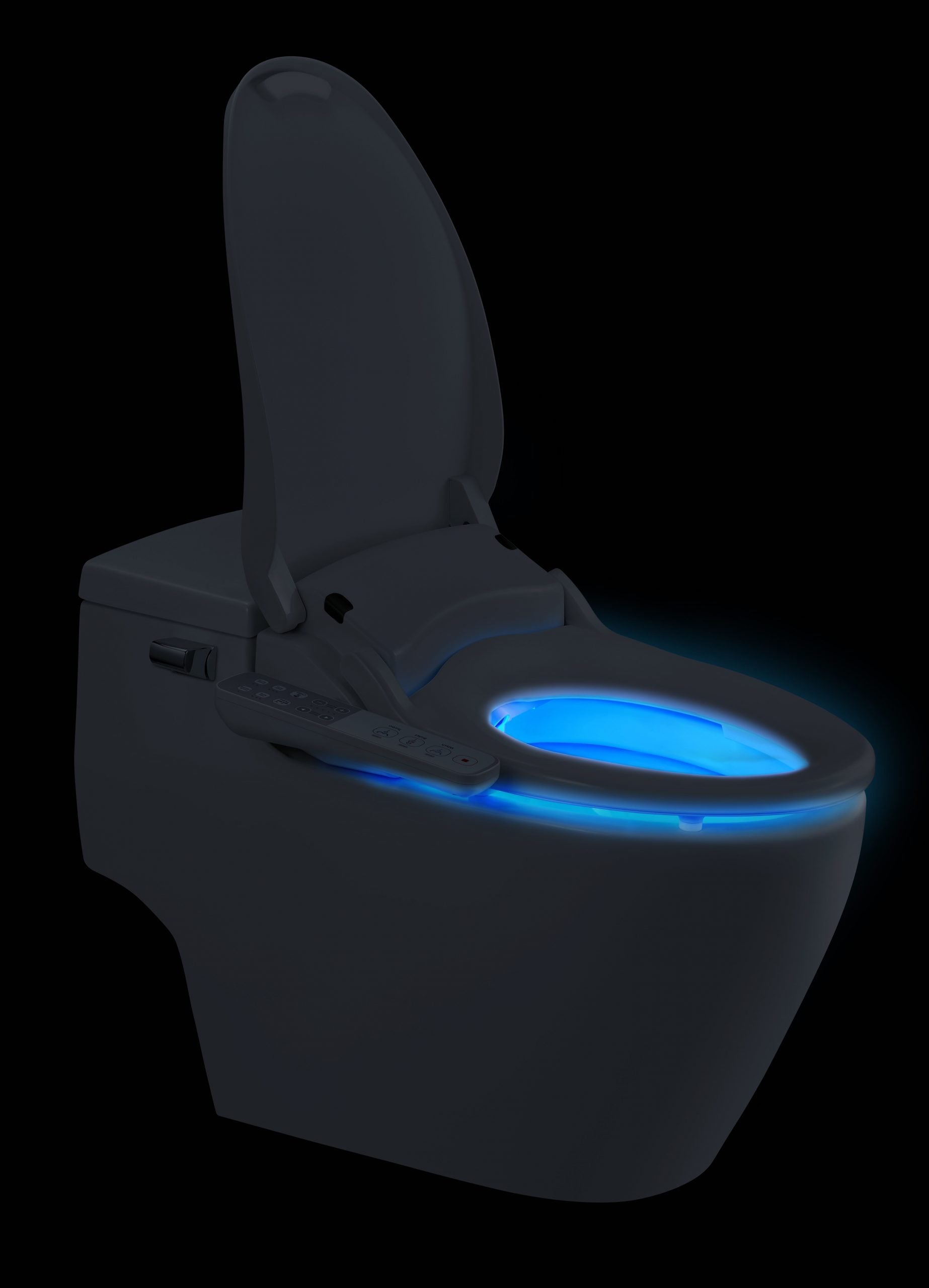 DIB BIDET WITH SIDE CONTROL GLOSS WHITE