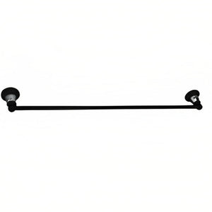 LINKWARE NOOSA SINGLE NON-HEATED TOWEL RAIL 786MM BLACK AND CHROME