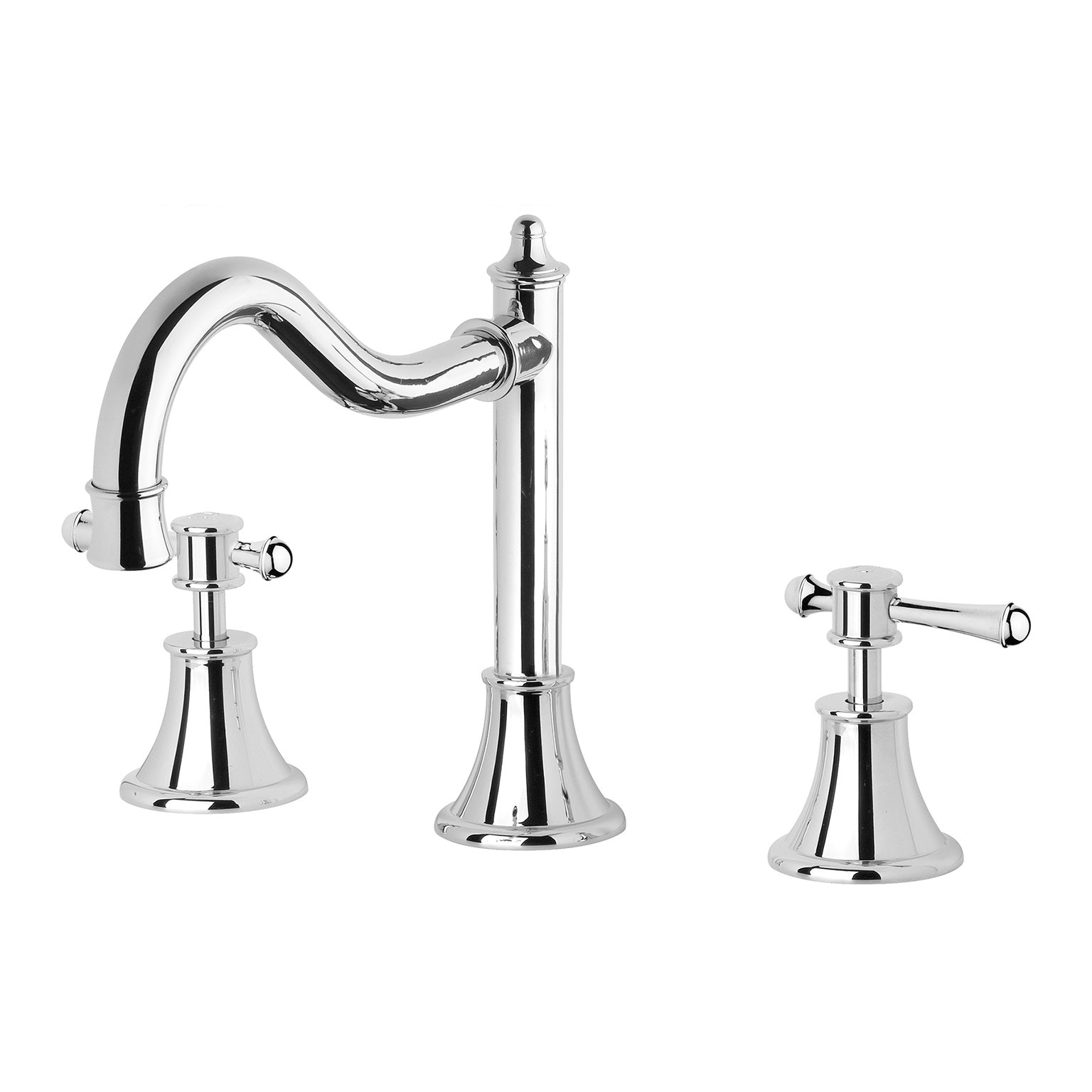 PHOENIX NOSTALGIA LEVER BASIN SET SHEPHERDS CROOK CHROME