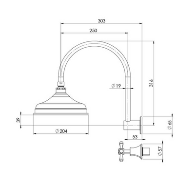 PHOENIX NOSTALGIA SHOWER SET CHROME