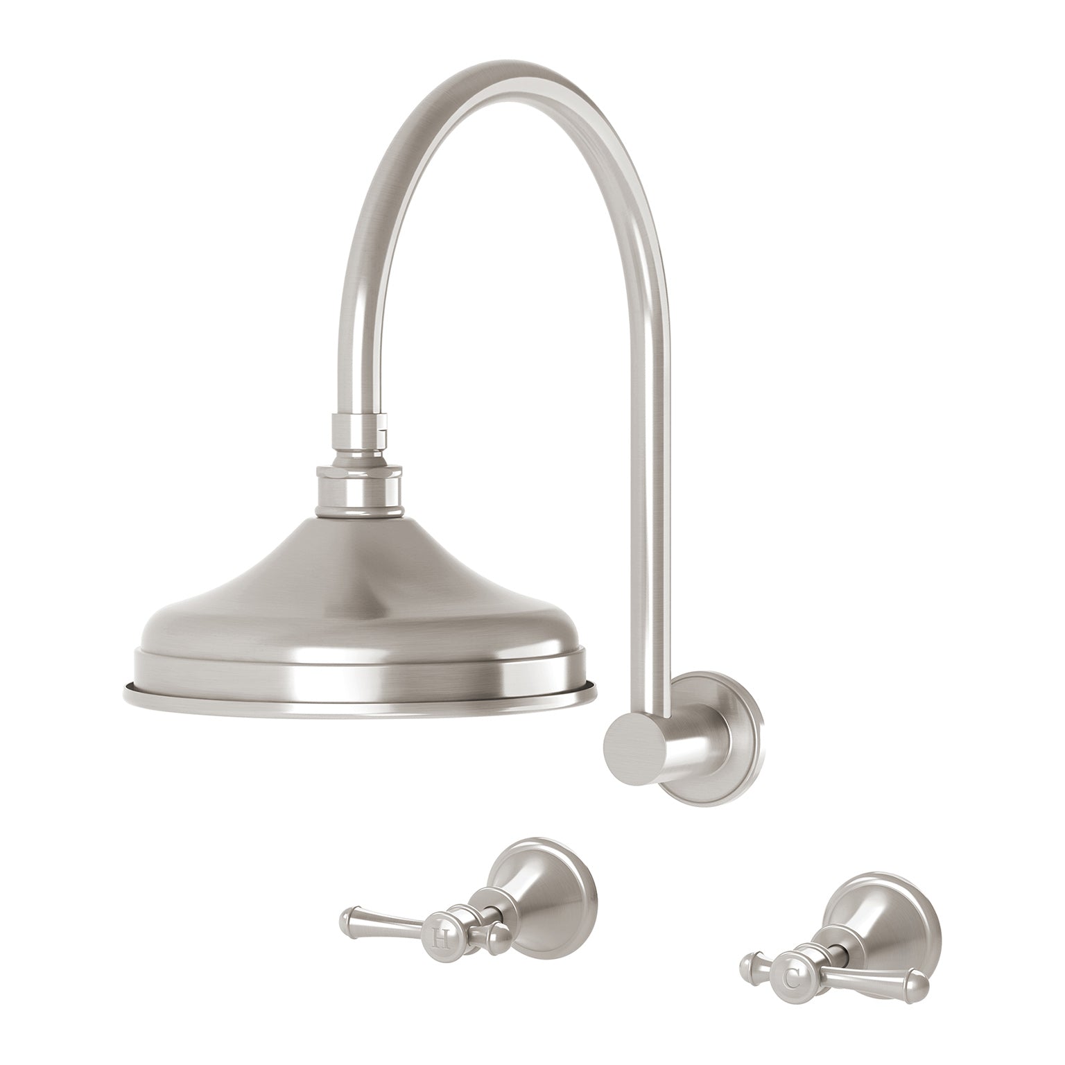 PHOENIX NOSTALGIA LEVER SHOWER SET BRUSHED NICKEL