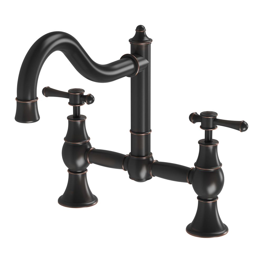 PHOENIX NOSTALGIA EXPOSED SINK SET SHEPHERDS CROOK ANTIQUE BLACK