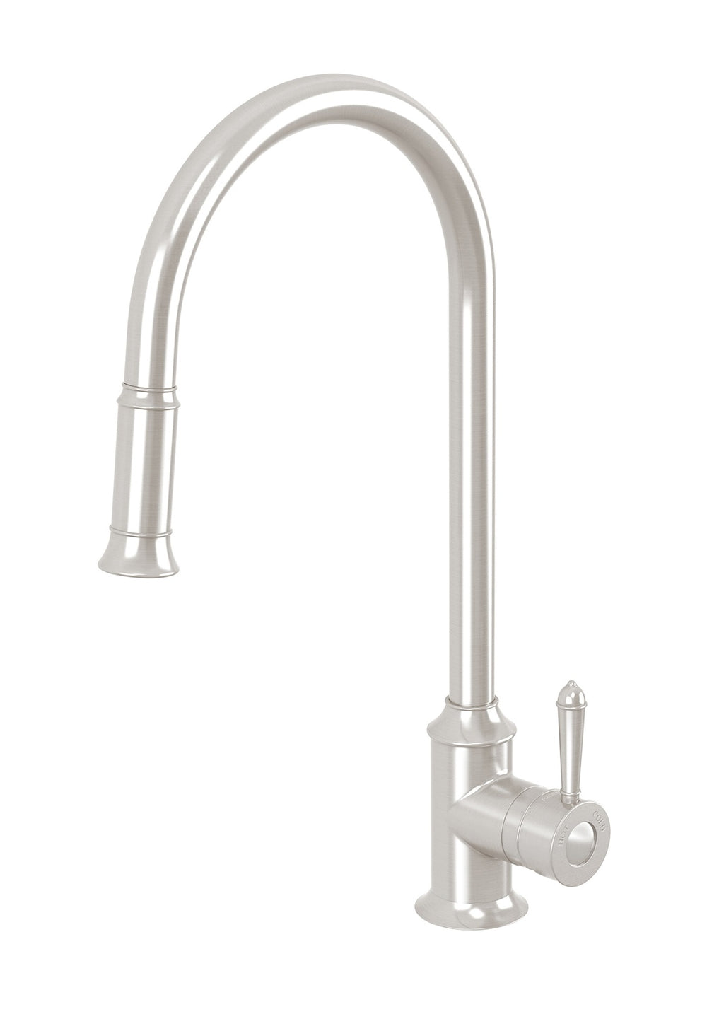 PHOENIX NOSTALGIA PULL OUT SINK MIXER 476MM BRUSHED NICKEL