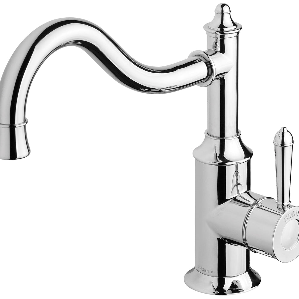 PHOENIX NOSTALGIA SINK MIXER 227MM SHEPHERDS CROOK CHROME