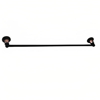 LINKWARE NOOSA SINGLE NON-HEATED TOWEL RAIL 786MM BLACK AND ROSE GOLD