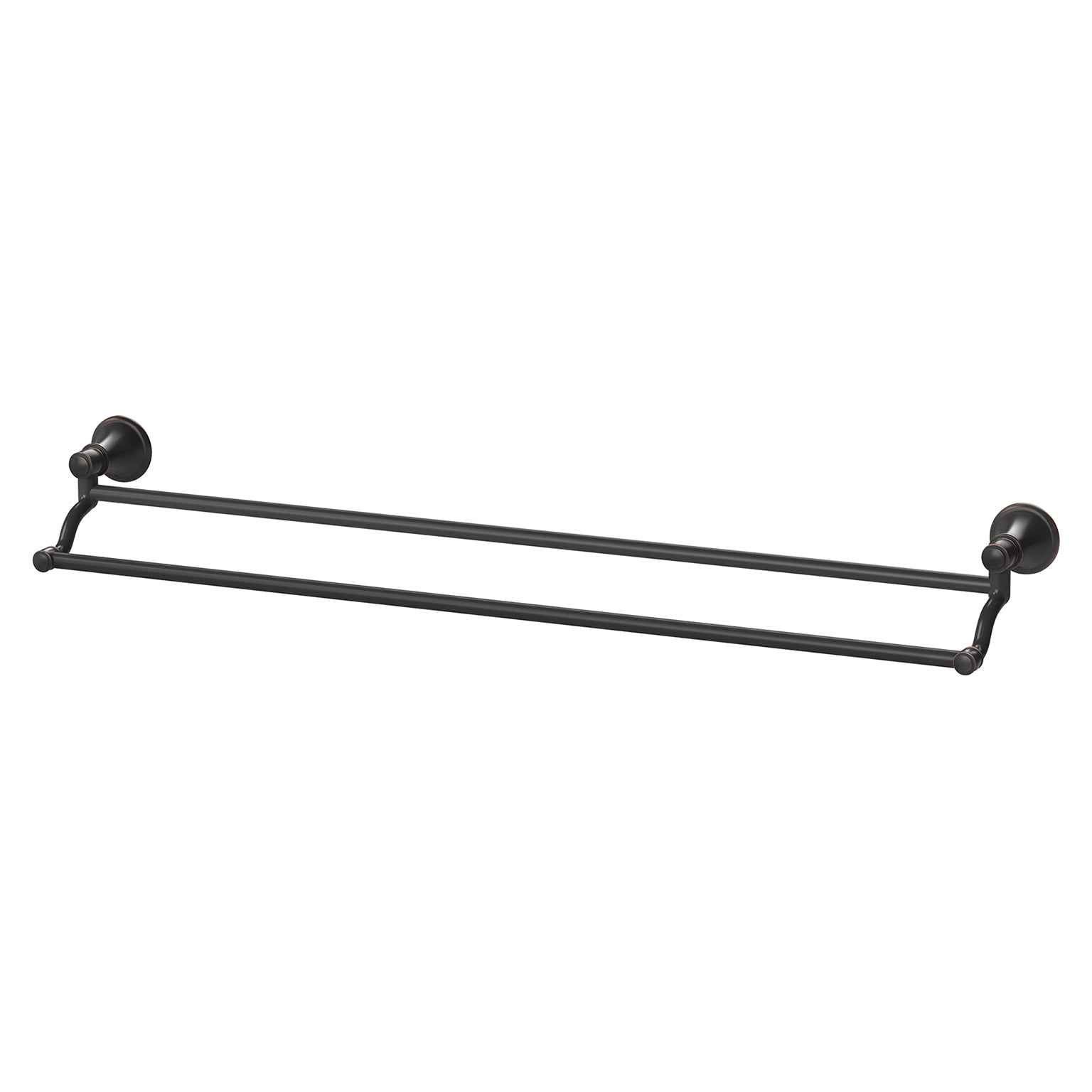 PHOENIX NOSTALGIA DOUBLE NON-HEATED TOWEL RAIL ANTIQUE BLACK 760MM