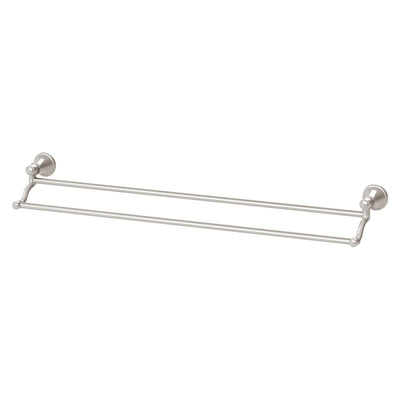 PHOENIX NOSTALGIA DOUBLE NON-HEATED TOWEL RAIL BRUSHED NICKEL 760MM