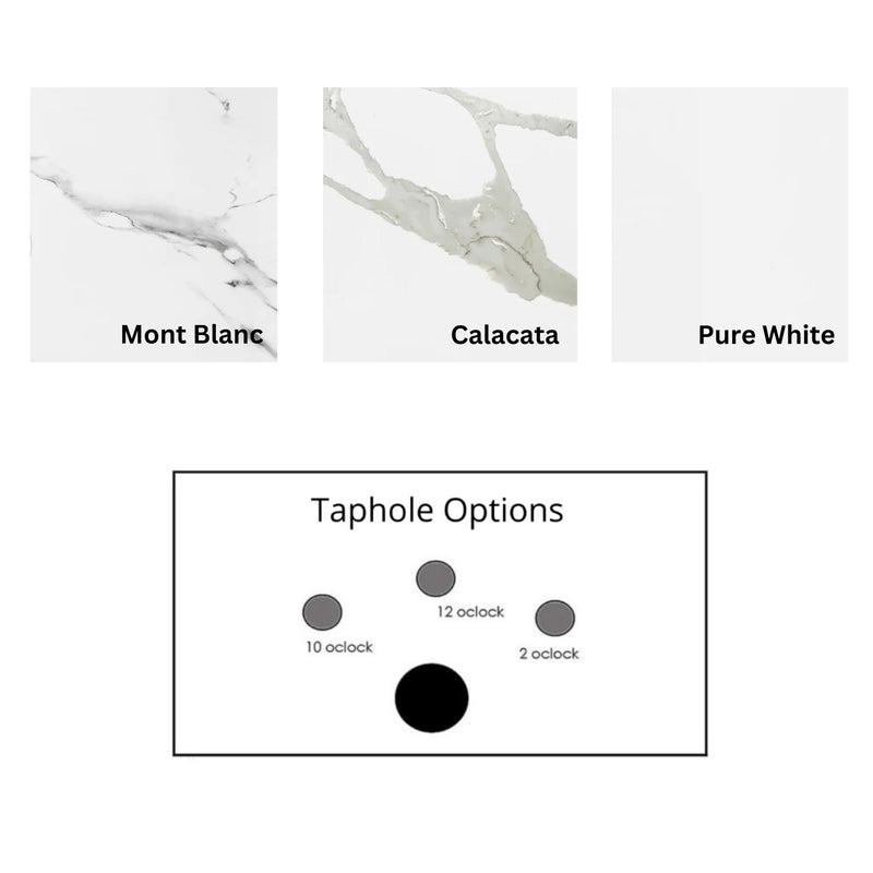 POSEIDON QUBIST MATTE WHITE 1200MM DOUBLE BOWL FREE STANDING VANITY