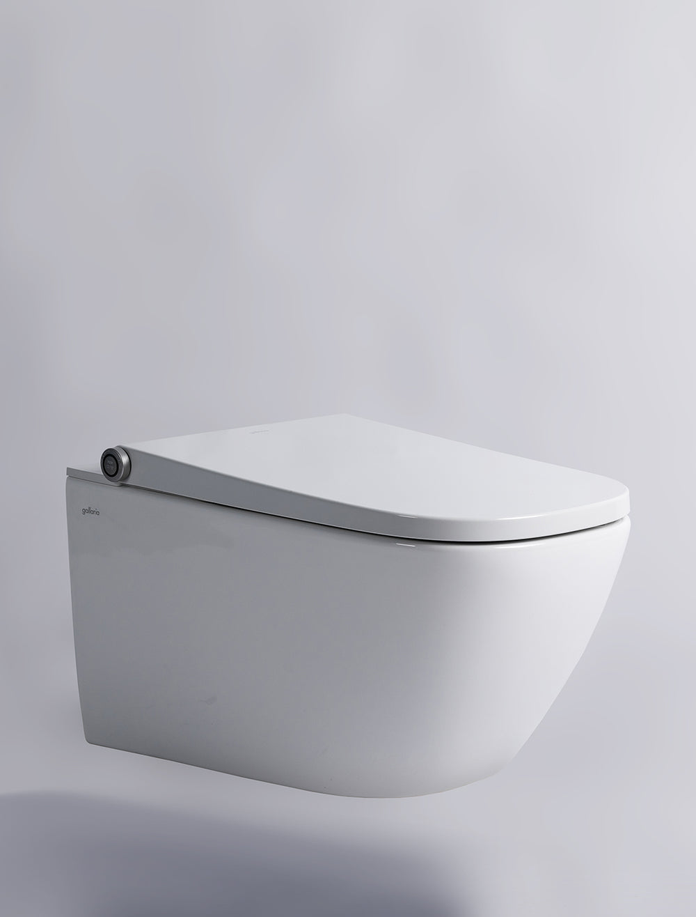 GALLARIA OMNI COMFORT RIMLESS WALL HUNG PAN AND REMOTE BIDET PACKAGE GLOSS WHITE
