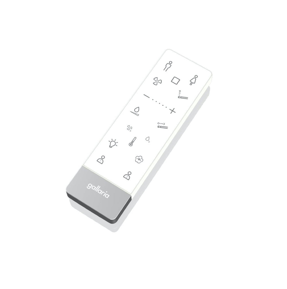 GALLARIA OMNI COMFORT RIMLESS WALL HUNG PAN AND REMOTE BIDET PACKAGE GLOSS WHITE