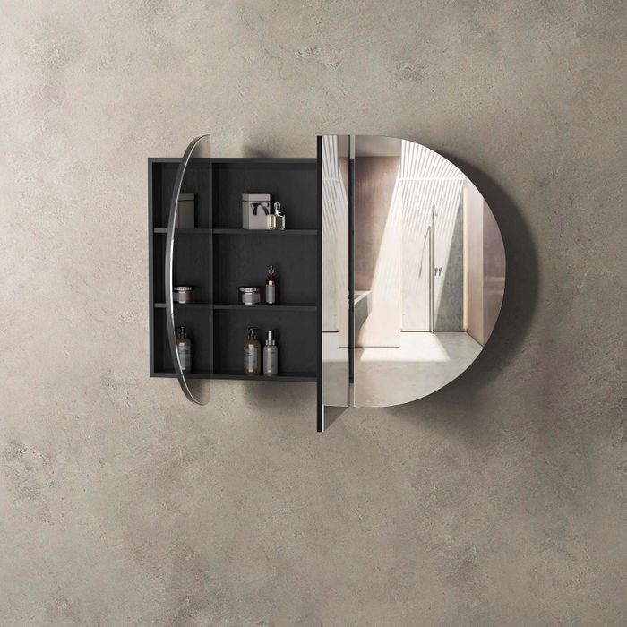 OTTI BONDI SHAVING CABINET BLACK OAK 1500MM