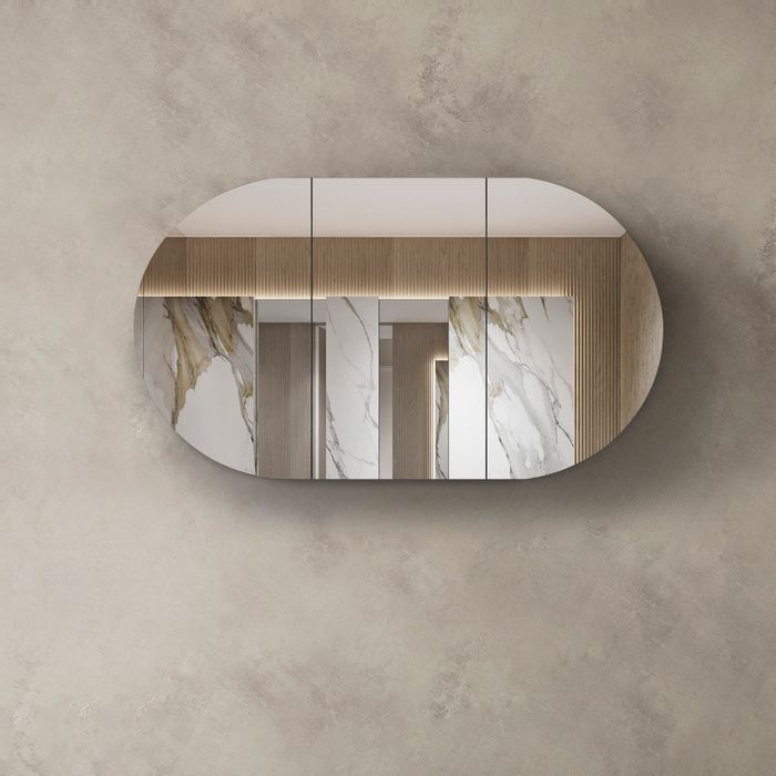 OTTI BONDI SHAVING CABINET NATURAL OAK 1500X900MM