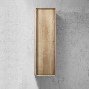 OTTI BYRON WALL HUNG TALL BOY NATURAL OAK 350MM X 1200MM