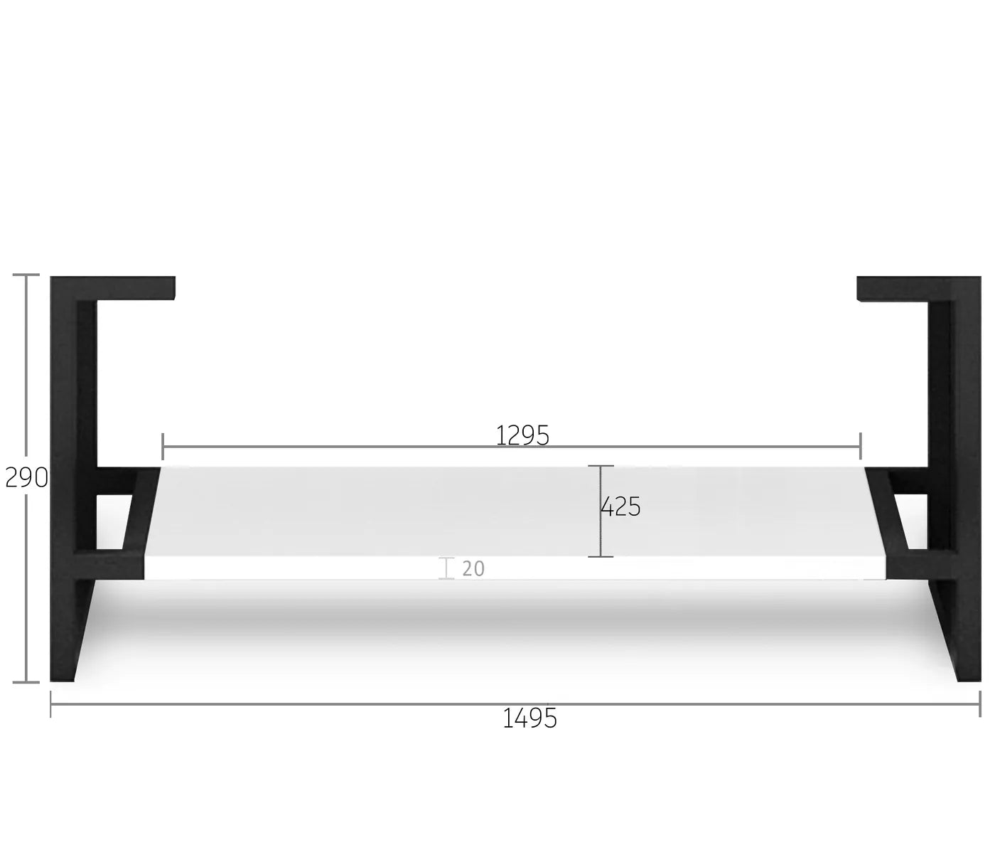 OTTI NOOSA MATTE WHITE 1500MM DOUBLE BOWL FLOOR STANDING VANITY