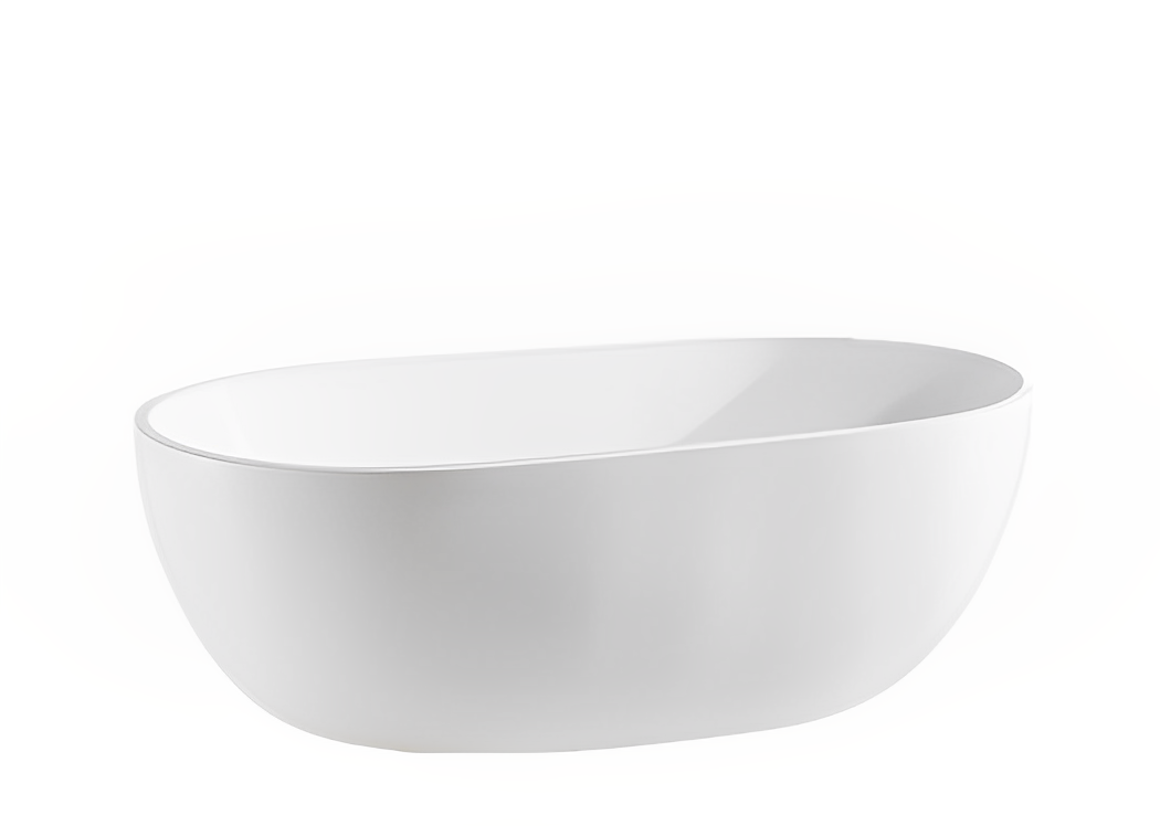POSEIDON OLIVIA FREE STANDING BATHTUB MATTE WHITE (AVAILABLE IN 1530MM AND 1700MM)