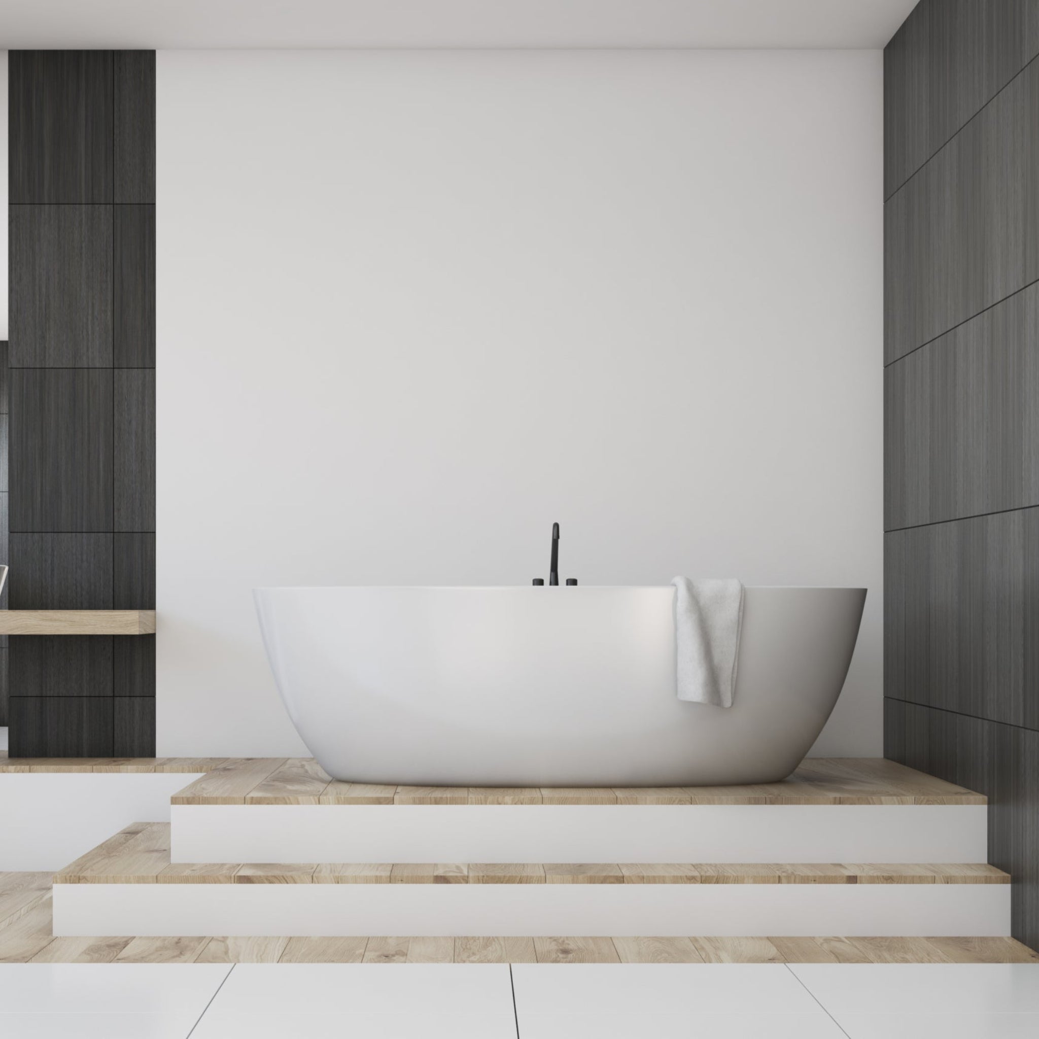 POSEIDON OLIVIA FREE STANDING BATHTUB GLOSS WHITE (AVAILABLE IN 1000MM, 1300MM, 1400MM, 1530MM AND 1690MM)