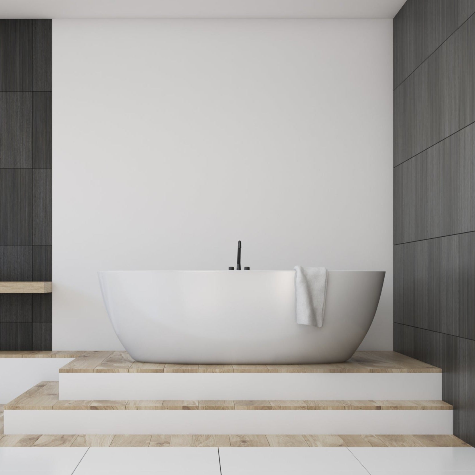 POSEIDON OLIVIA FREE STANDING BATH GLOSS WHITE (AVAILABLE IN 1400MM, 1530MM AND 1700MM)