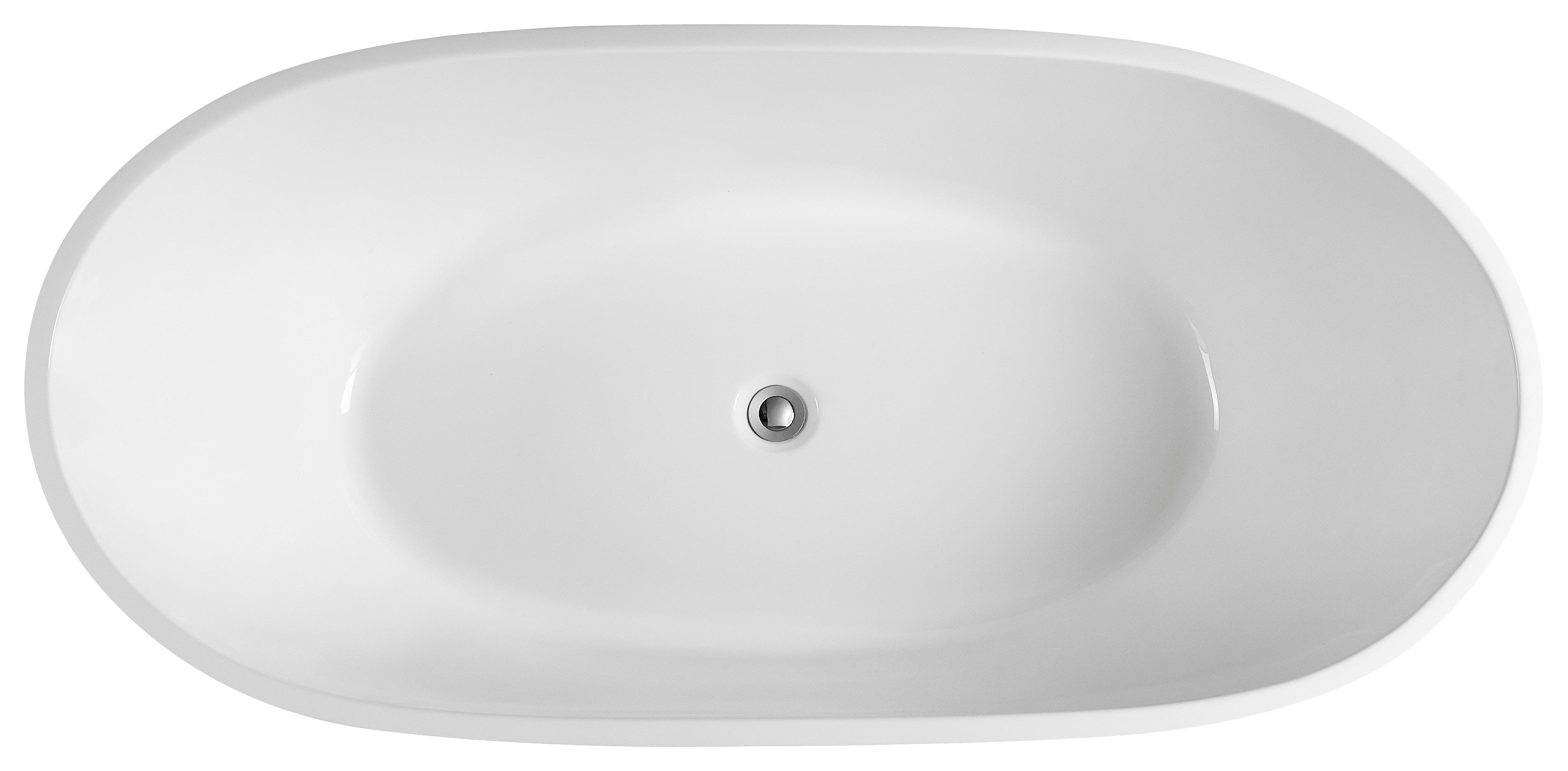 POSEIDON OLIVIA FREE STANDING BATH GLOSS WHITE (AVAILABLE IN 1000MM, 1300MM ,1530MM AND 1690MM)