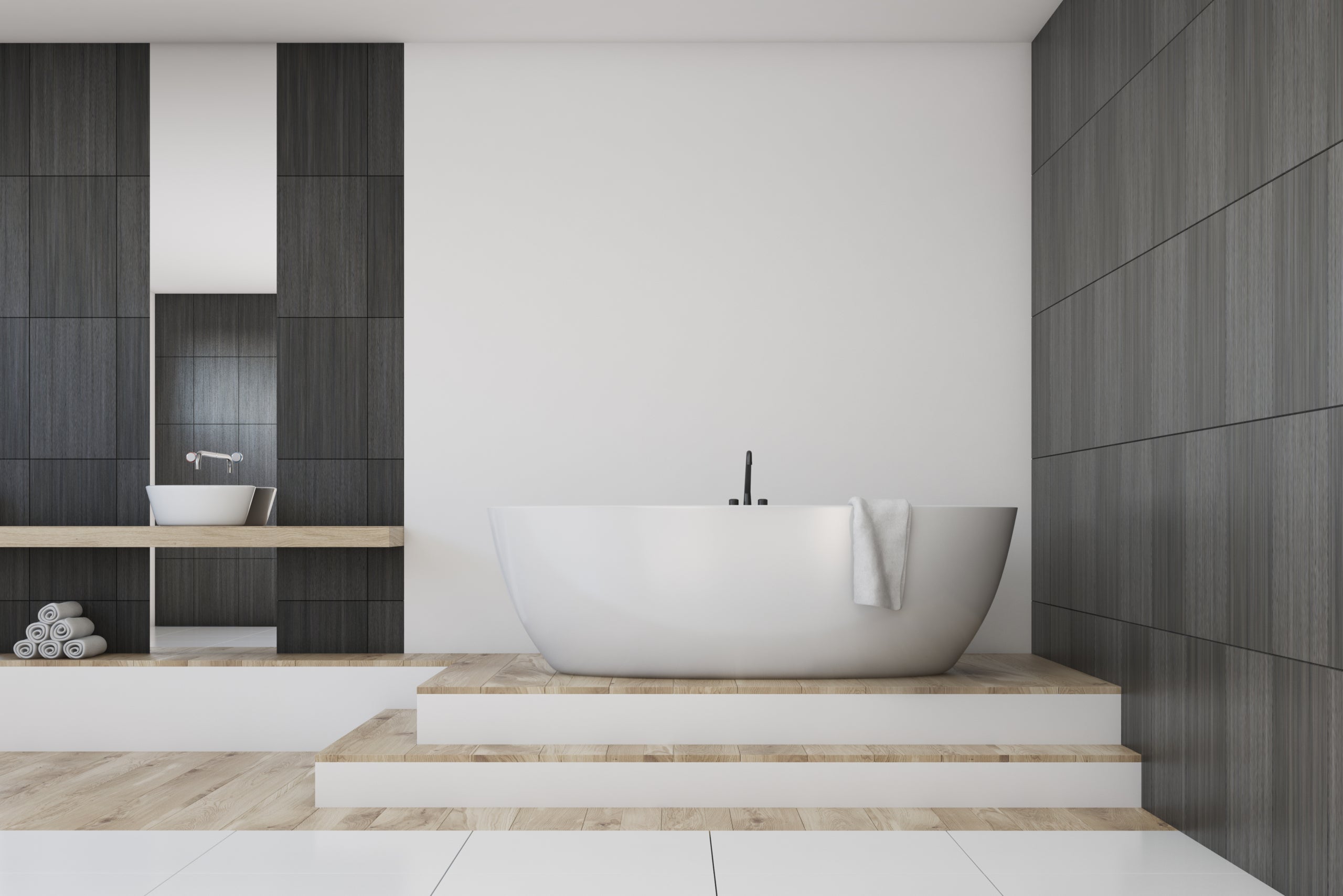 POSEIDON OLIVIA FREE STANDING BATHTUB MATTE WHITE (AVAILABLE IN 1530MM AND 1700MM)