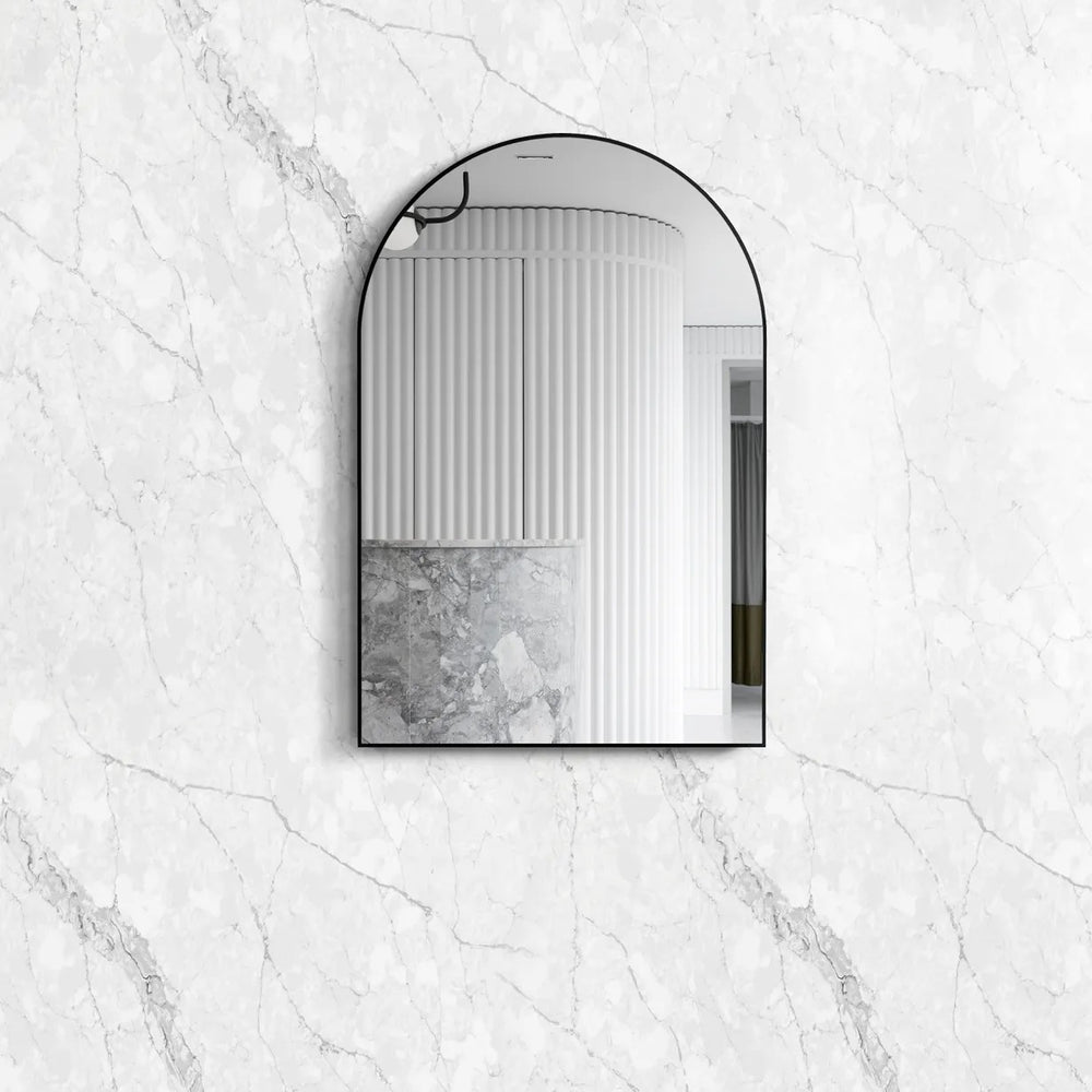 OTTI ARCHIE METAL FRAMED MIRROR BLACK 600X900MM