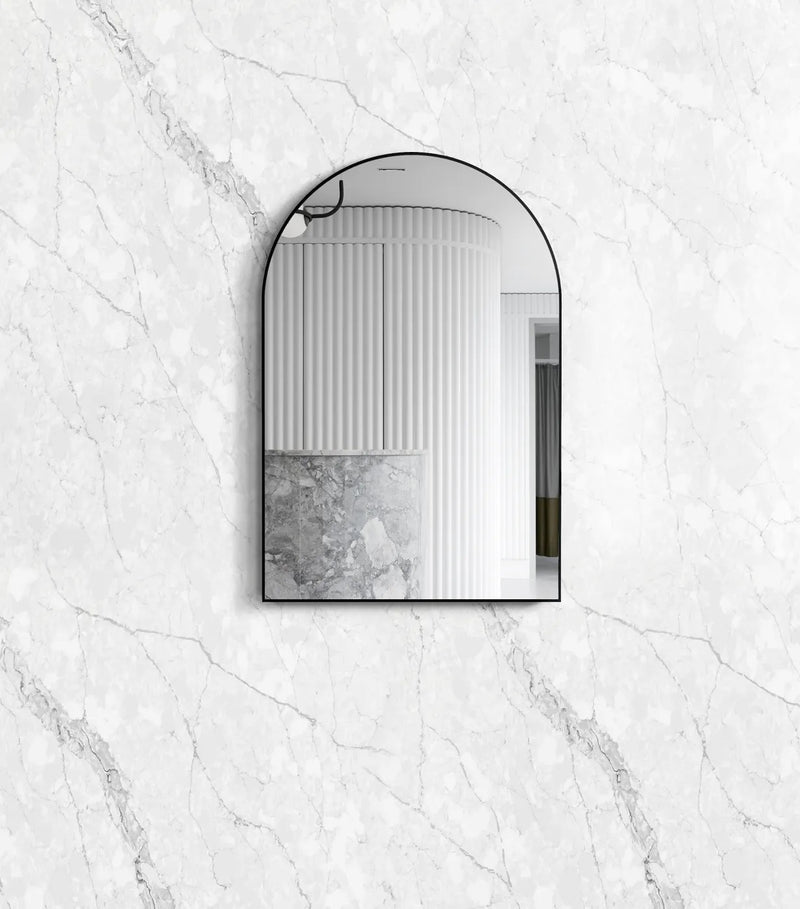 OTTI ARCHIE METAL FRAMED MIRROR BLACK 600X900MM