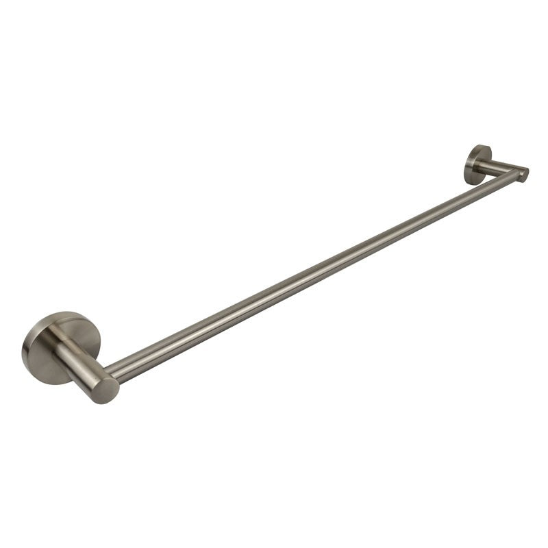 IKON OTUS SINGLE NON-HEATED TOWEL RAIL BRUSHED NICKEL 600MM AND 750MM