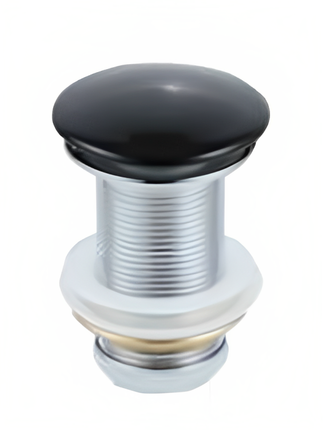 POSEIDON NON OVERFLOW POP-UP WASTE MATTE BLACK 32MM